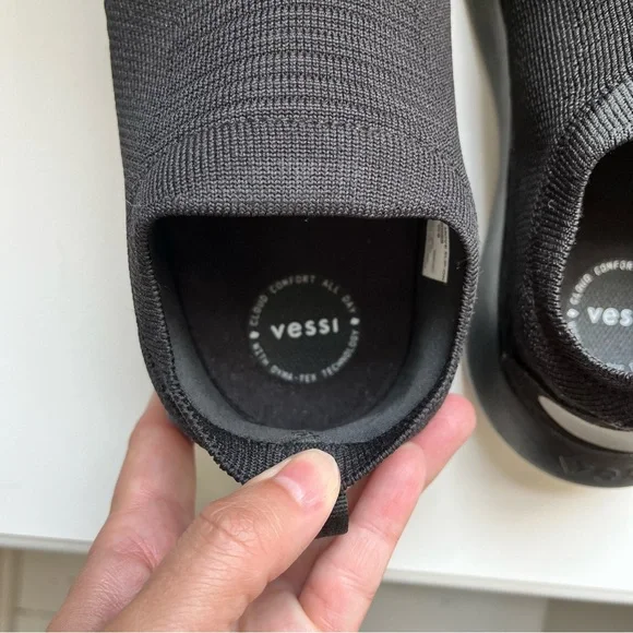 Vessi Black Knit Women's Athletic Shoes - Picture 4 of 15